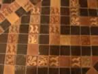 Medieval Floor tiles at Abbaye de Royaumont (25kb)